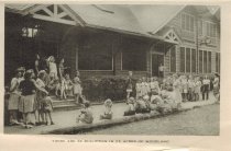 Group of children at Arden Shore on steps